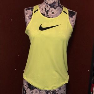 Nike neon yellow tank top